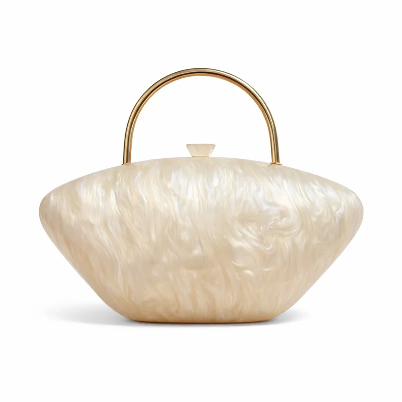 Acrylic Chain Shoulder Wedding Evening Clutch3