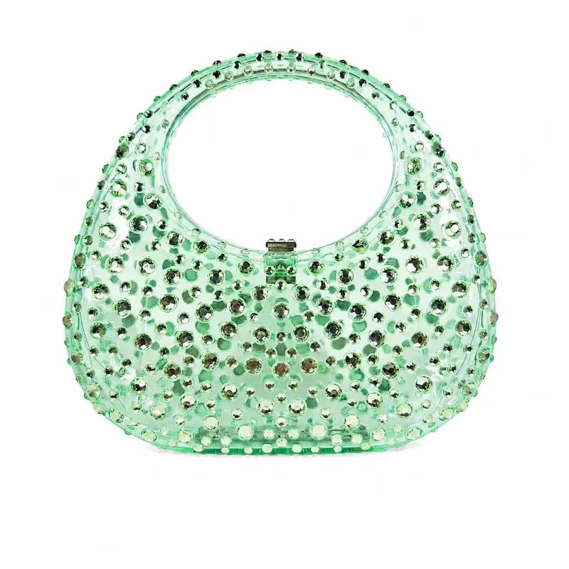 Acrylic Crescent Evening Clutch2