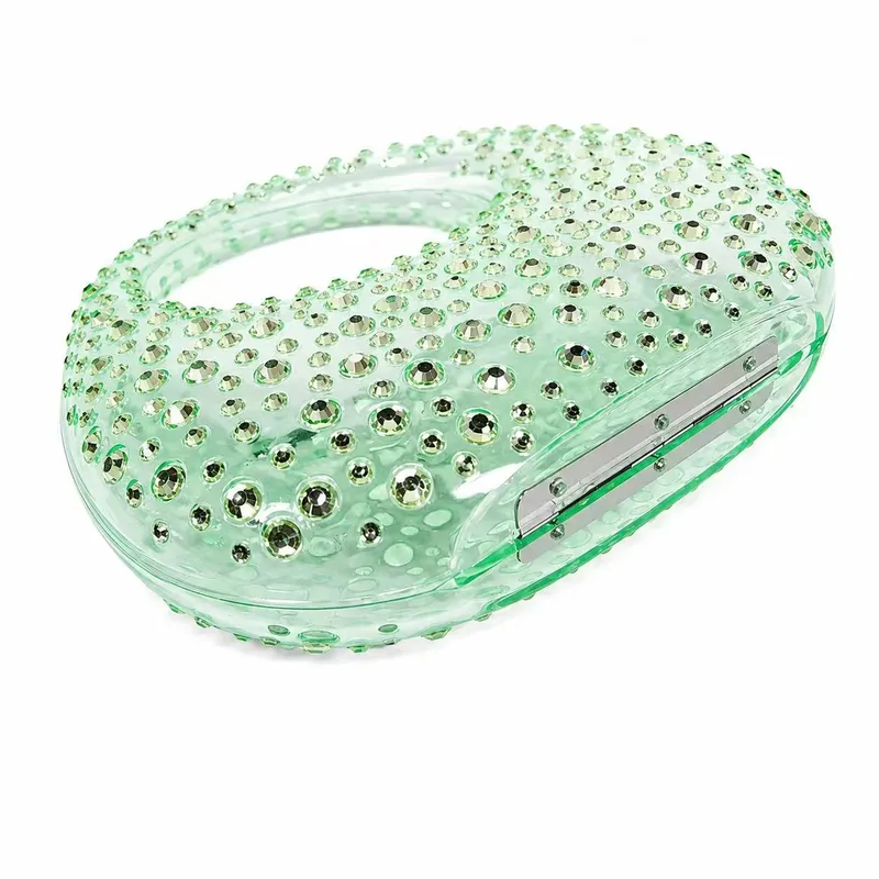 Acrylic Crescent Evening Clutch4