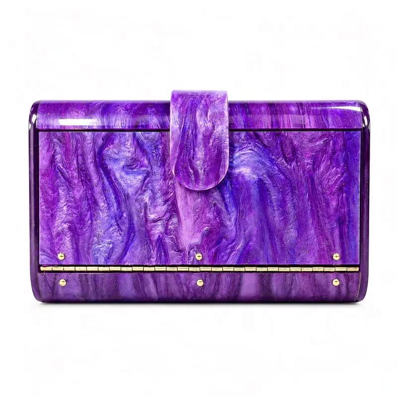 Acrylic Shell Shoulder Crossbody Clutch2