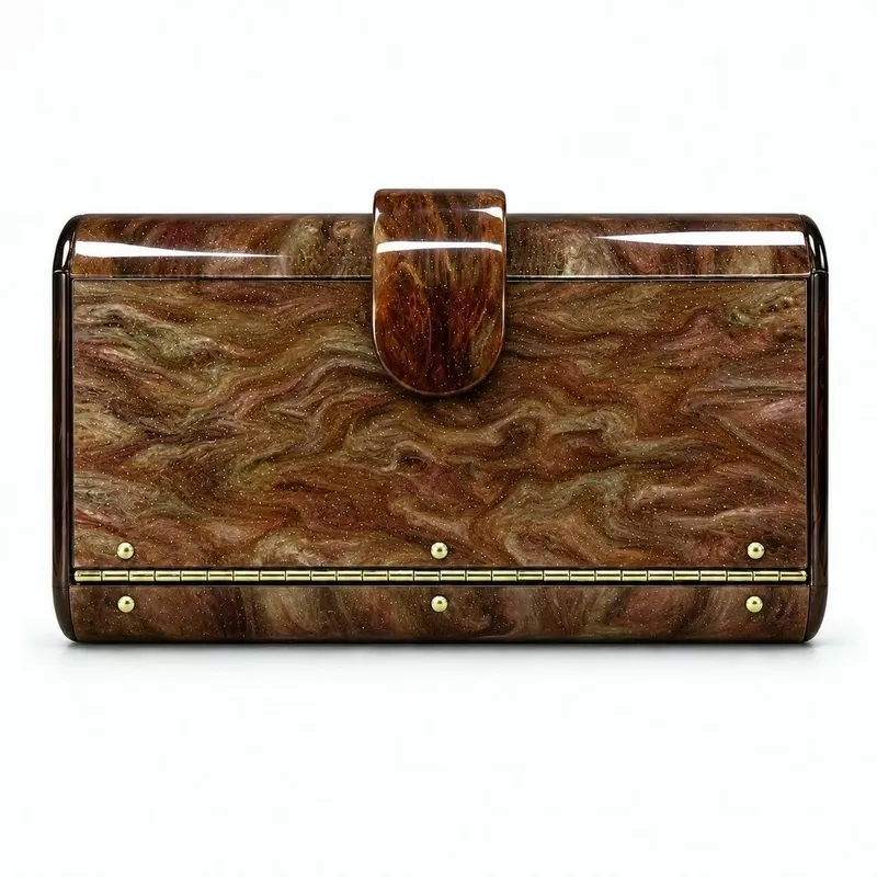 Acrylic Shell Shoulder Crossbody Clutch3