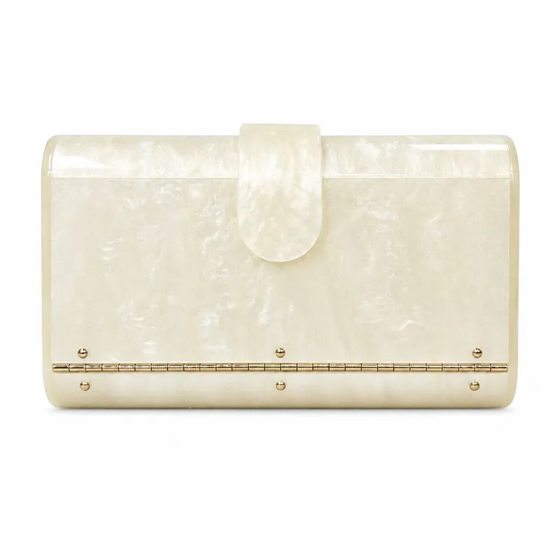 Acrylic Shell Shoulder Crossbody Clutch4