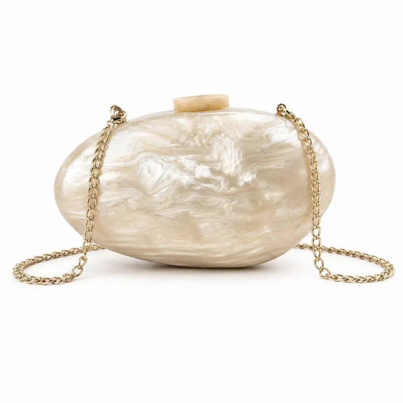 Oval Shell Acrylic Evening Bag2