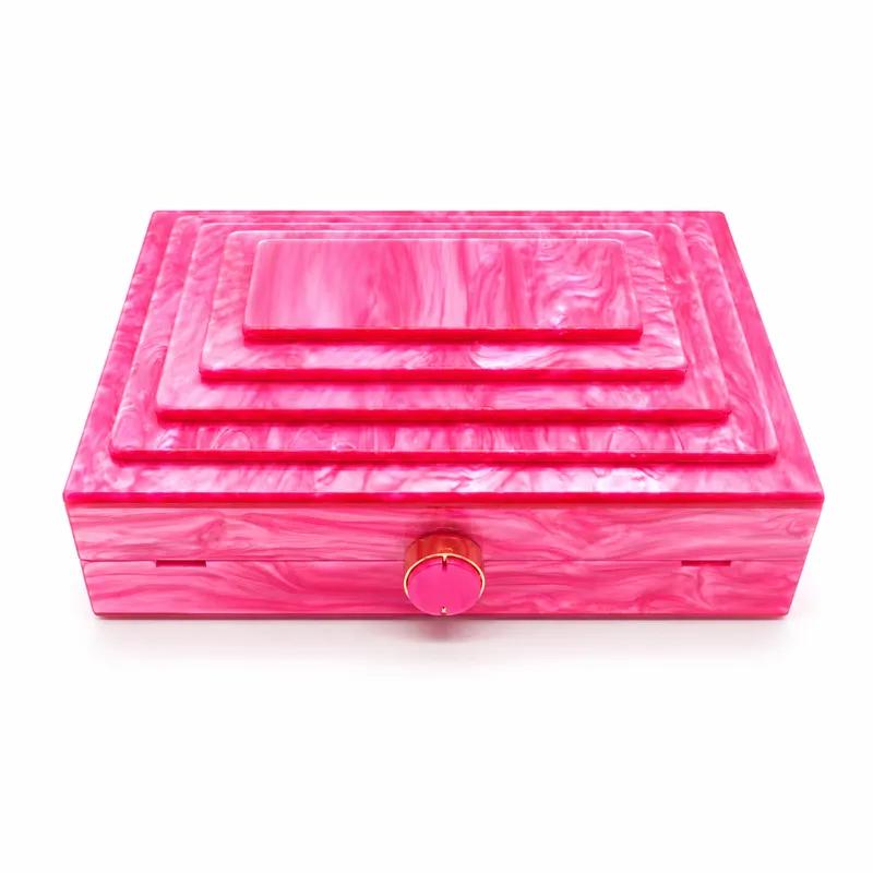 Patchwork Acrylic Shoulder Evening Bag5