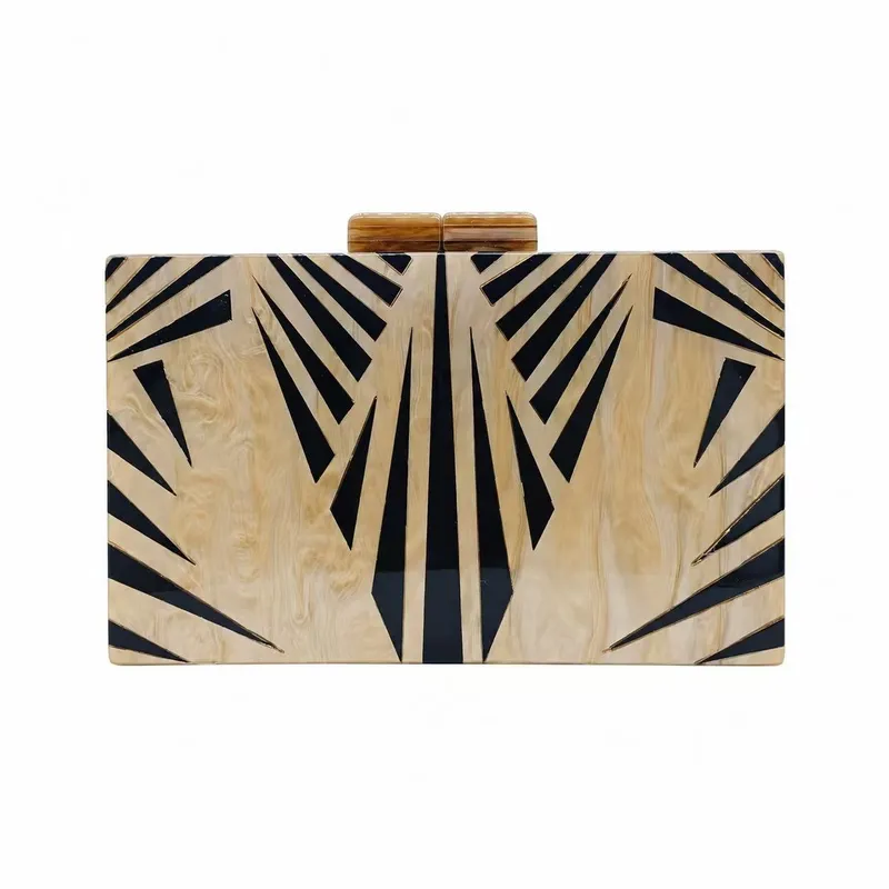 Retro Zebra Acrylic Shoulder Evening Bag1