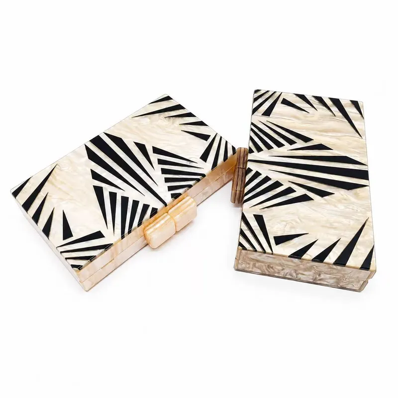 Retro Zebra Acrylic Shoulder Evening Bag3