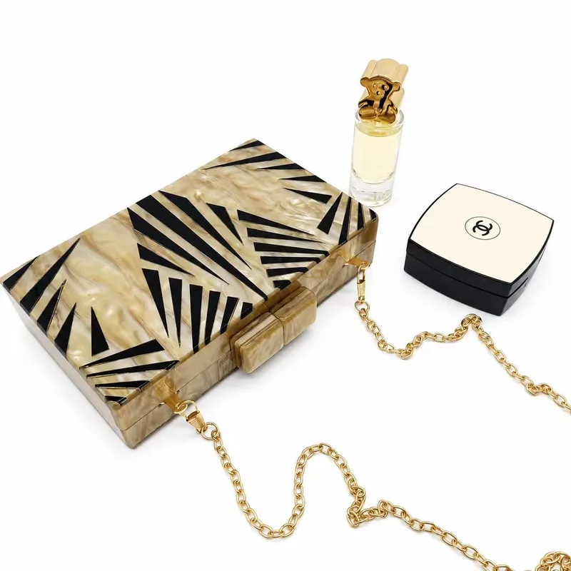 Retro Zebra Acrylic Shoulder Evening Bag5