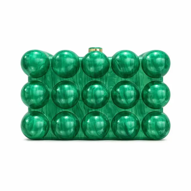 Wavy Pearl Eggshell Acrylic Clutch1