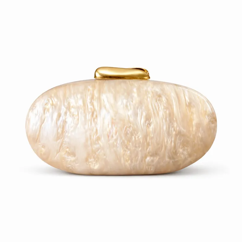 Women's Shell Acrylic Shoulder Crossbody Evening Clutch2
