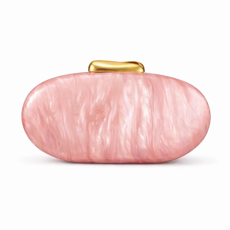 Women's Shell Acrylic Shoulder Crossbody Evening Clutch3