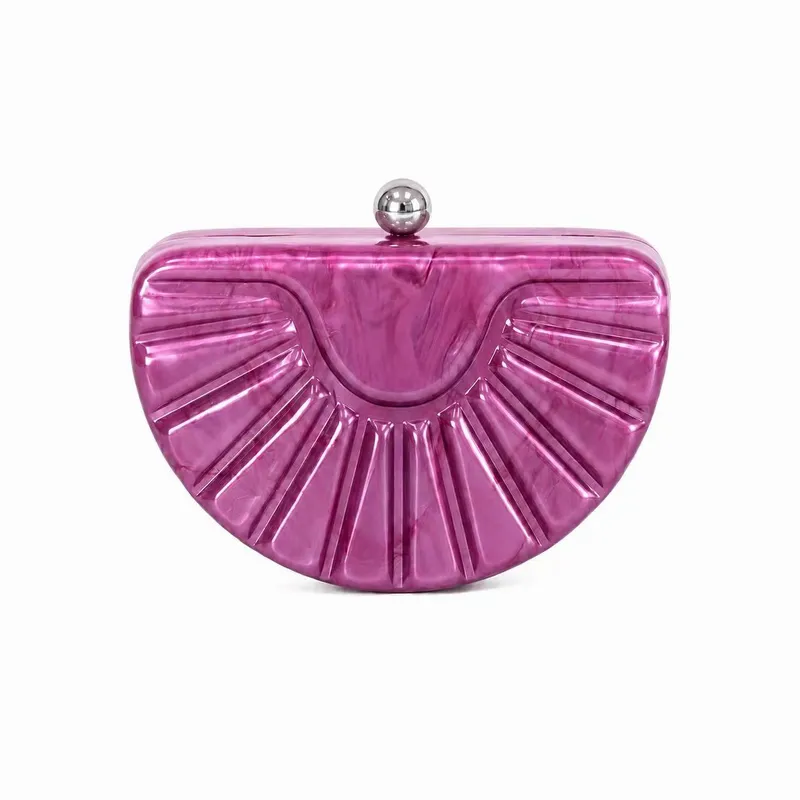 Acrylic Half-Moon Evening Bag2