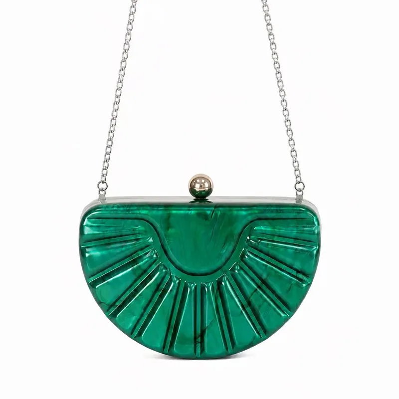 Acrylic Half-Moon Evening Bag7