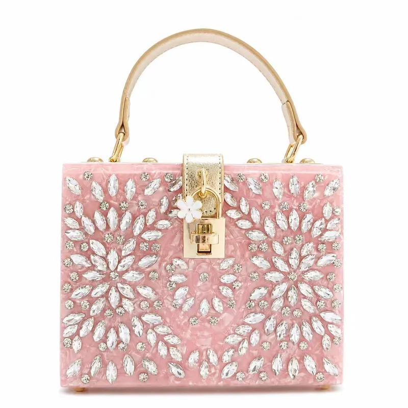 Custom Diamond Acrylic Evening Clutch1