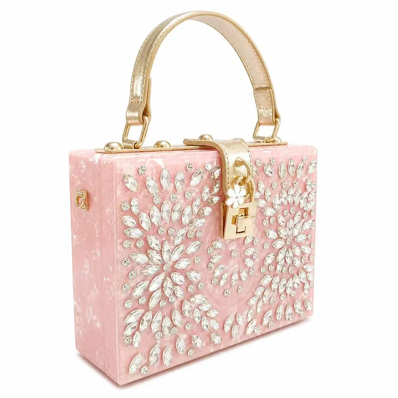 Custom Diamond Acrylic Evening Clutch2