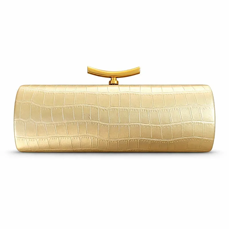 PU Crocodile-Patterned Baguette Bag1