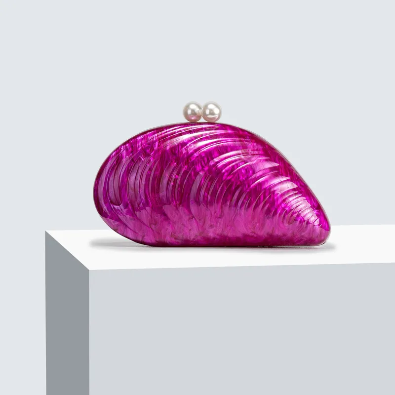 Shell-Shaped Acrylic Clutch Bag4